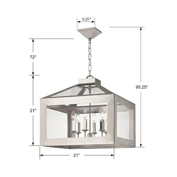 Hurley Chandelier - line drawing.