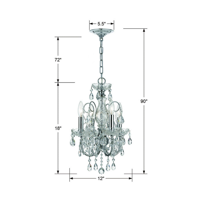 Imperial Chandelier - line drawing.