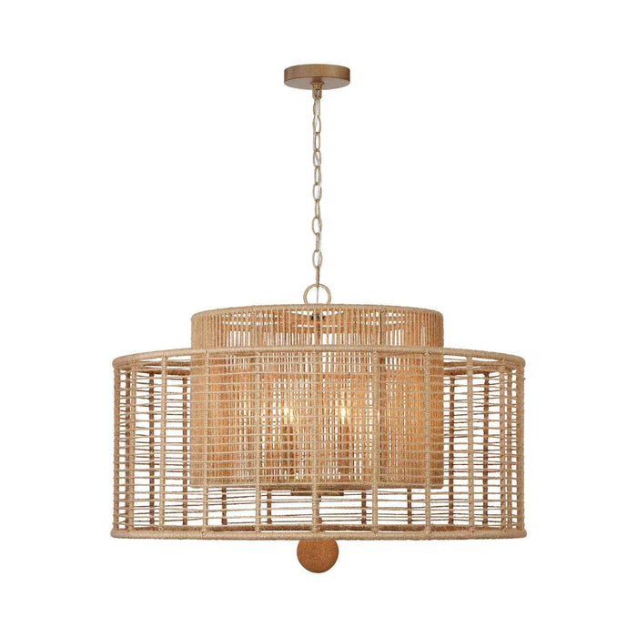 Jayna Chandelier in Burnished Silver (8-Light).