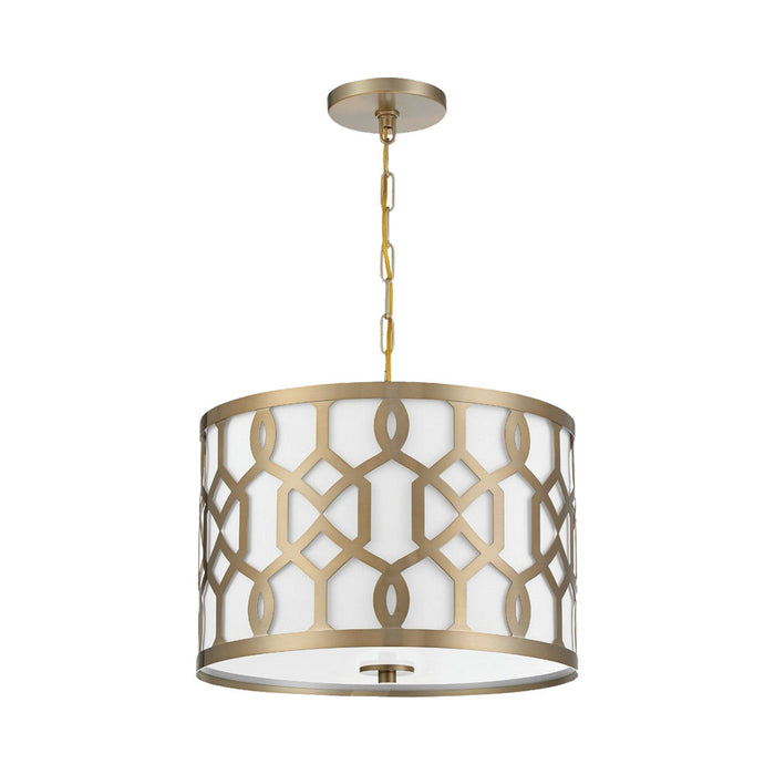 Jennings Chandelier in Aged Brass (3-Light).