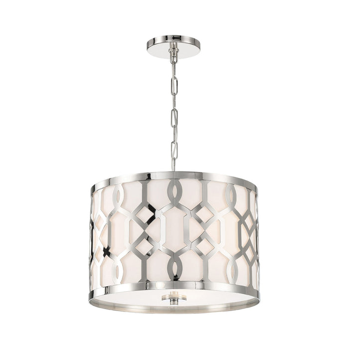 Jennings Chandelier in Polished Nickel (3-Light).