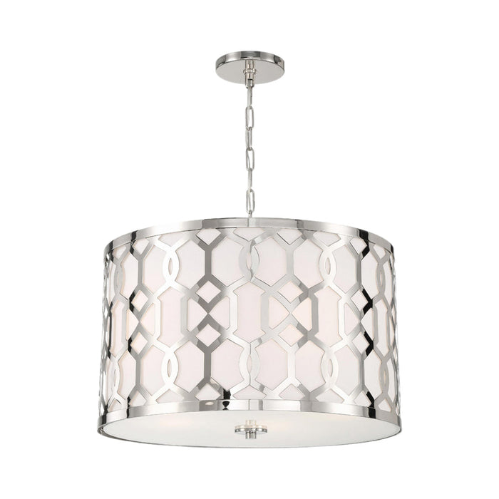 Jennings Chandelier in Polished Nickel (5-Light).