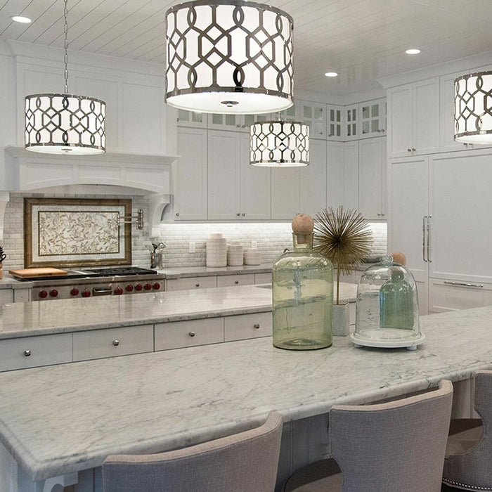 Jennings Chandelier in kitchen.