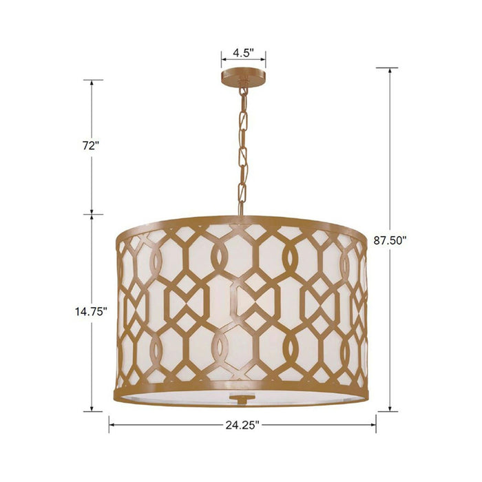 Jennings Chandelier - line drawing.