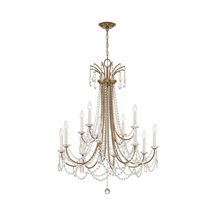 Karrington Chandelier in Aged Brass (12-Light).