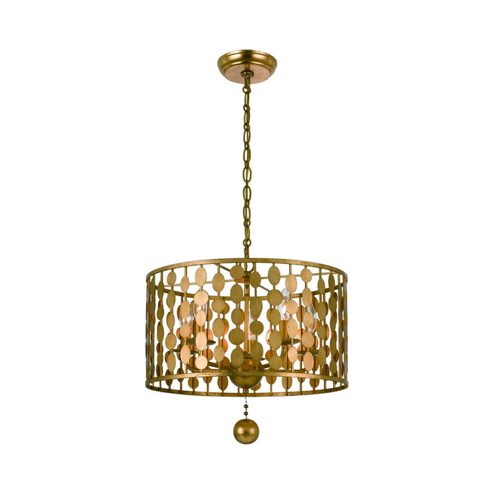 Layla Chandelier in Antique Gold (5-Light).