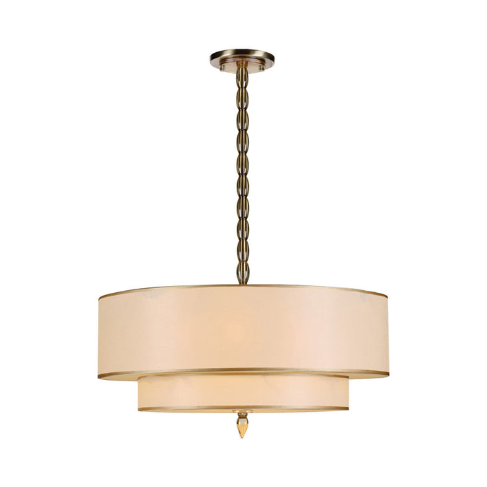 Luxo Chandelier in Antique Brass.