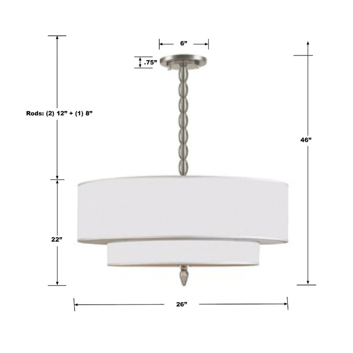 Luxo Chandelier - line drawing.