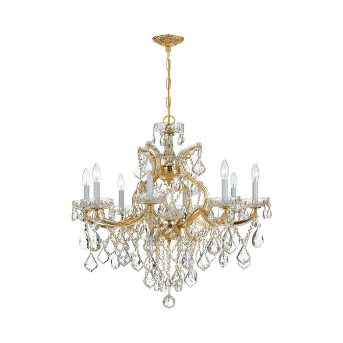 Maria Theresa Chandelier in Gold (9-Light).