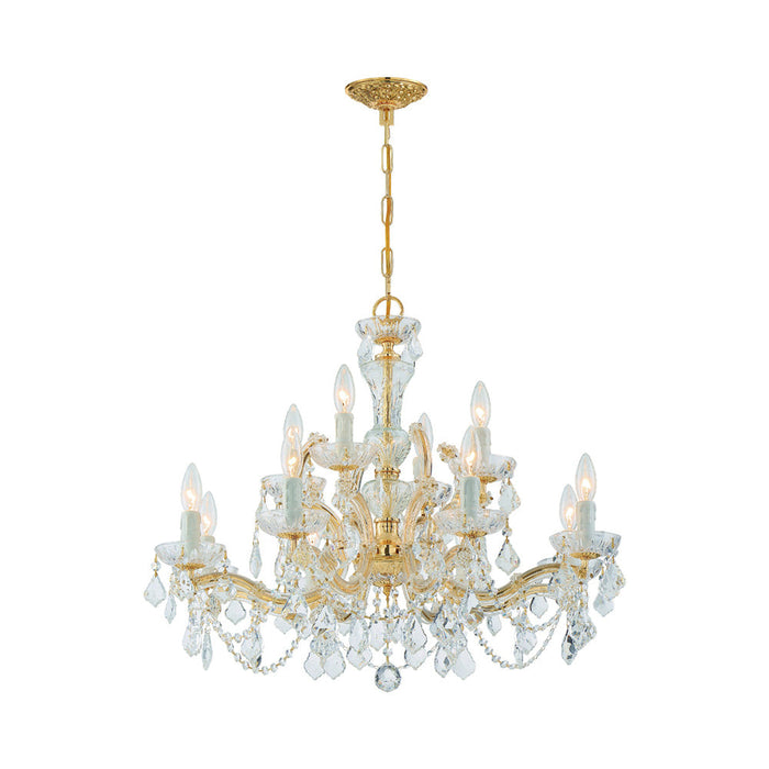 Maria Theresa Chandelier in Gold (12-Light).