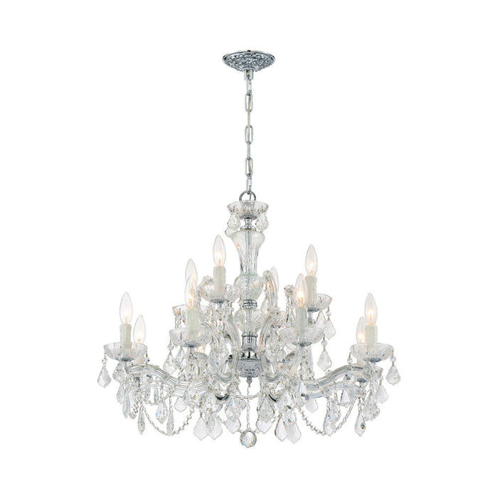 Maria Theresa Chandelier in Polished Chrome (12-Light).