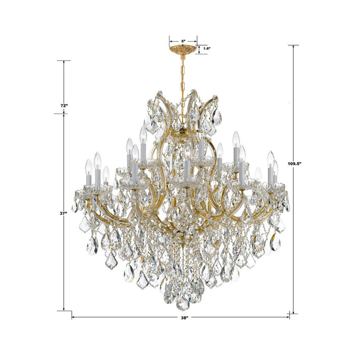 Maria Theresa Chandelier - line drawing.