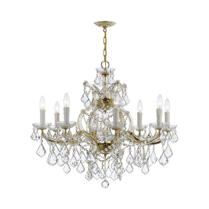 Maria Theresa Chandelier in Gold (9-Light).