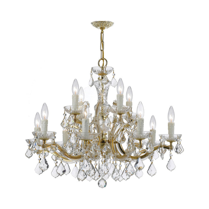 Maria Theresa Chandelier in Gold (12-Light).