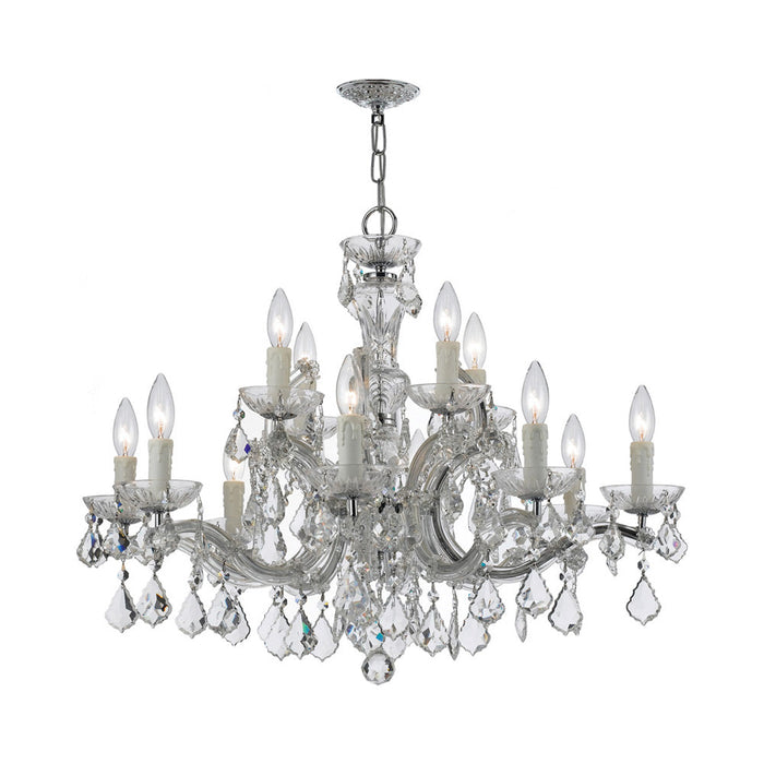 Maria Theresa Chandelier in Polished Chrome (12-Light).