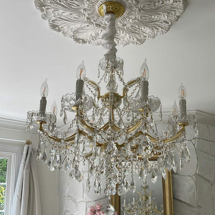 Maria Theresa Crystal Chandelier in Detail.