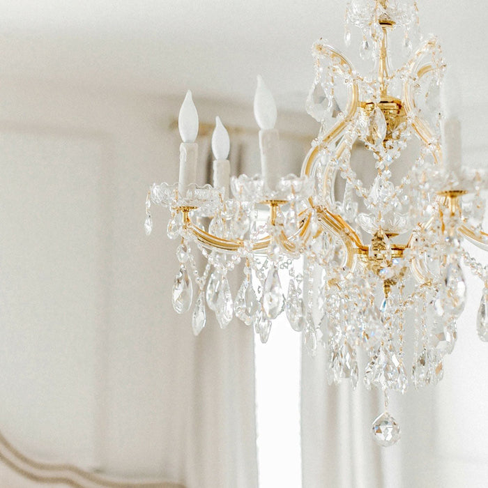 Maria Theresa Crystal Chandelier in Detail.