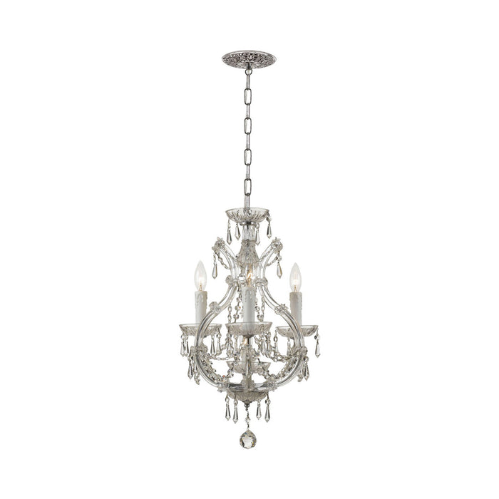 Maria Theresa Mini Chandelier in Polished Chrome (4-Light).