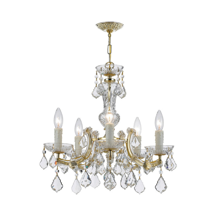 Maria Theresa Mini Multi Light Chandelier in Gold.