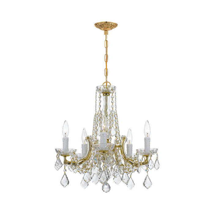 Maria Theresa Multi Light Crystal Chandelier in Gold.