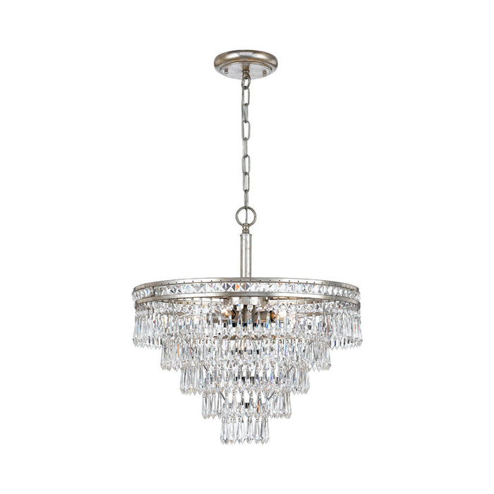 Mercer Chandelier in Olde Silver.