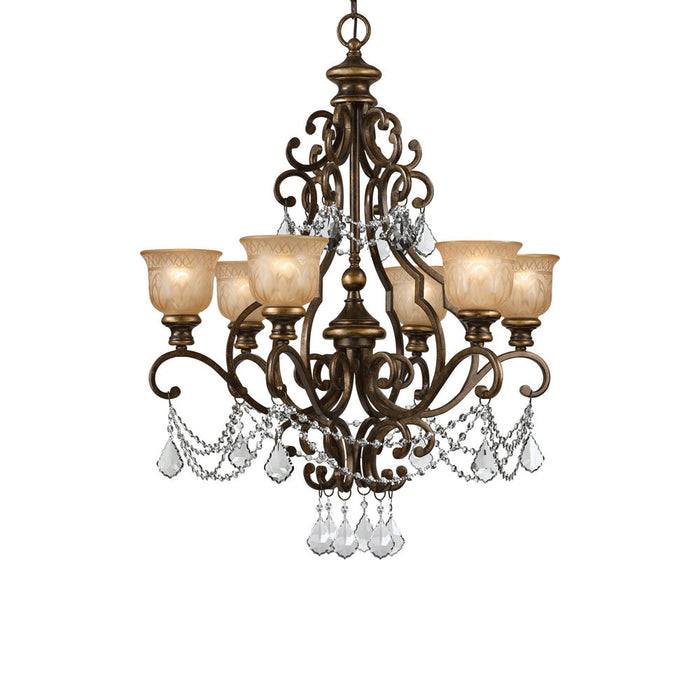 Norwalk Crystal Chandelier in Clear Italian (6-Light).