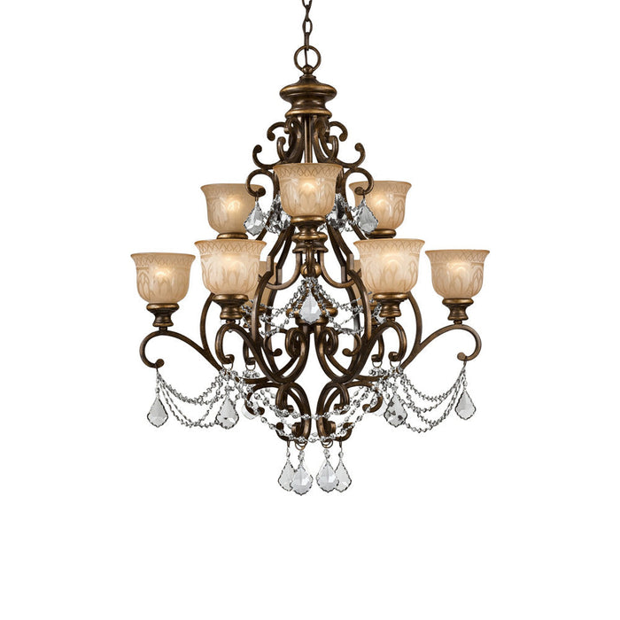 Norwalk Crystal Chandelier in Clear Italian (9-Light).