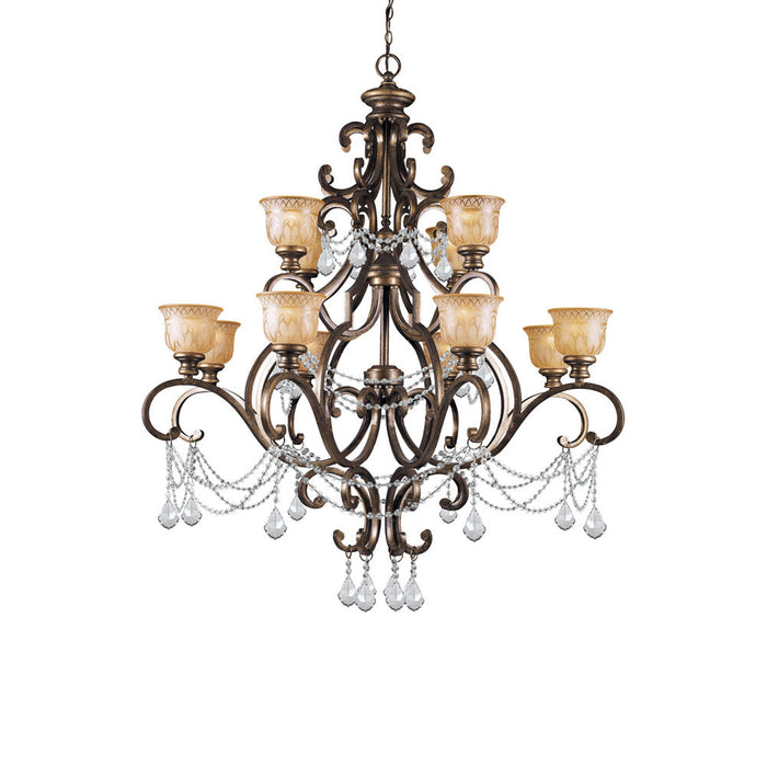 Norwalk Crystal Chandelier in Clear Italian (12-Light).