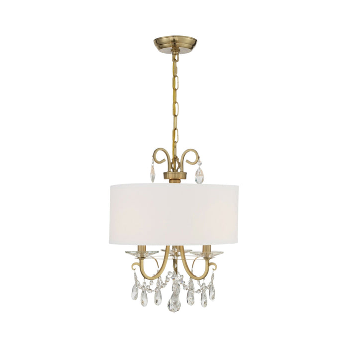 Othello Chandelier in Vibrant Gold (3-Light).