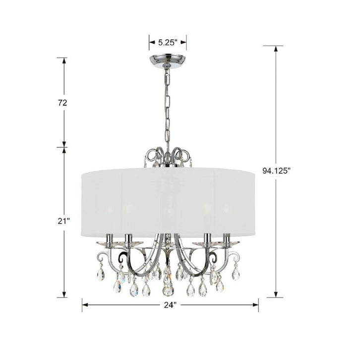 Othello Chandelier - line drawing.