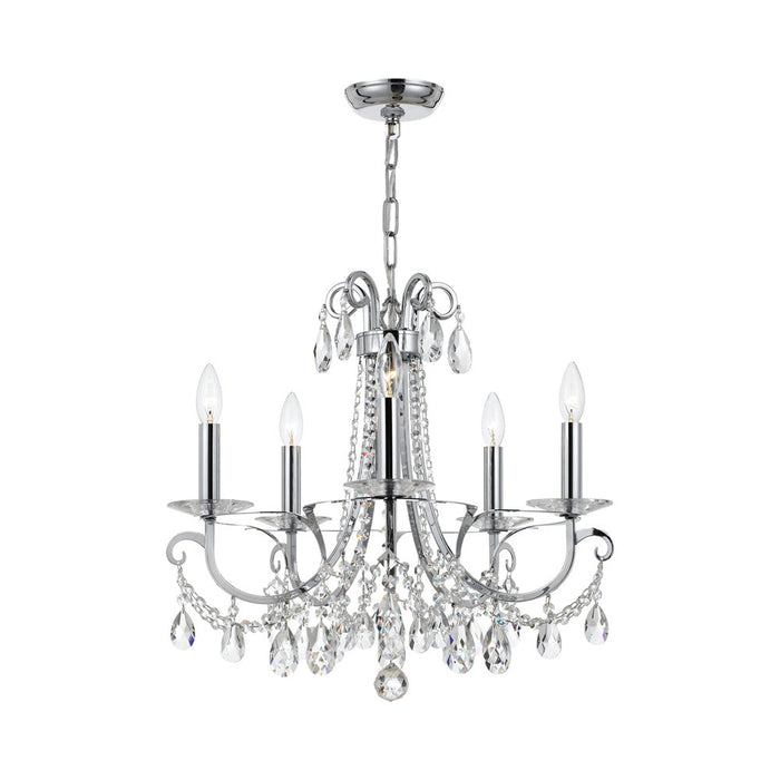 Othello Crystal Chandelier in Polished Chrome (5-Light).