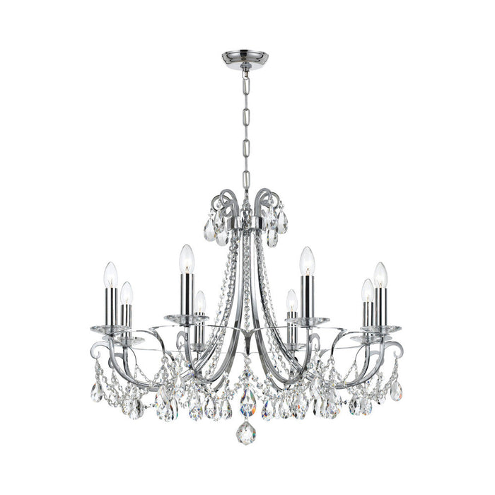 Othello Crystal Chandelier in Polished Chrome (8-Light).