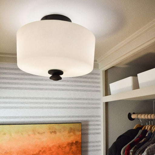 Travis Semi Flush Mount Ceiling Light in Detail.