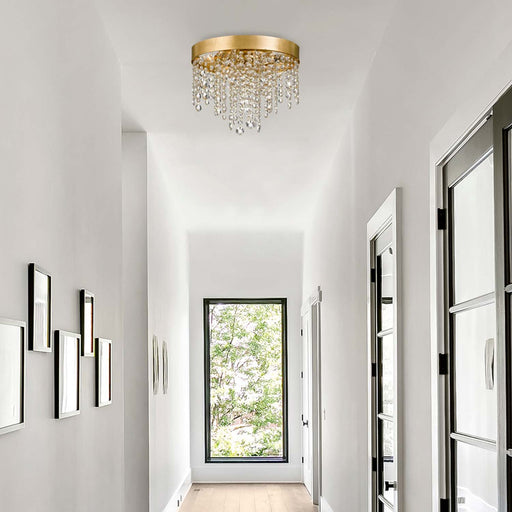 Winham Flush Mount Ceiling Light in hallway.