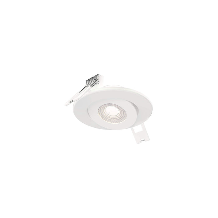 Pivot LED Gimble Recessed Light in White (2-Inch Round).