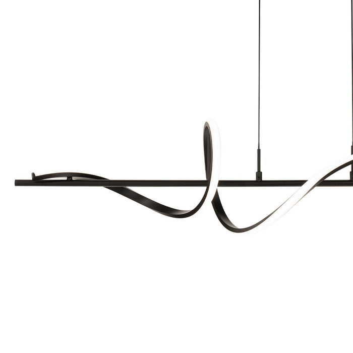 Corkscrew LED Pendant Light in Detail.