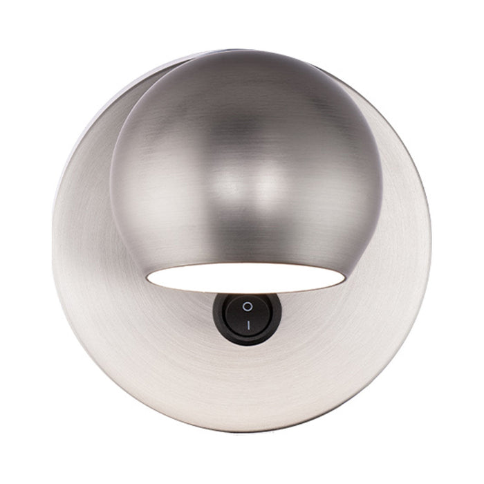 Duplex LED Bed Wall Light in Brushed Nickel (1-Light).