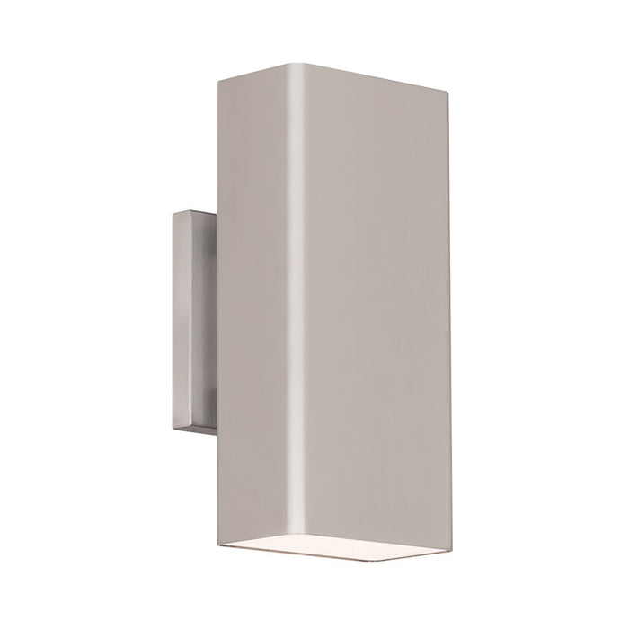 Edgey Outdoor LED Wall Light in Brushed Aluminum.