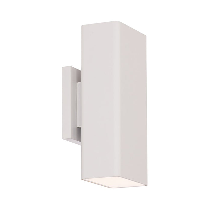 Edgey Outdoor LED Wall Light in White.