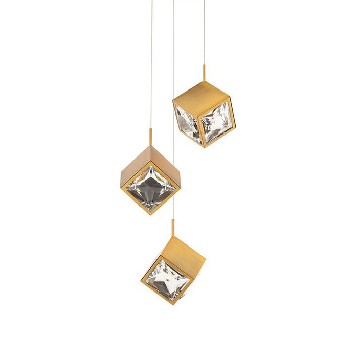 Ice Cube Round LED Multi Pendant Light in Detail.