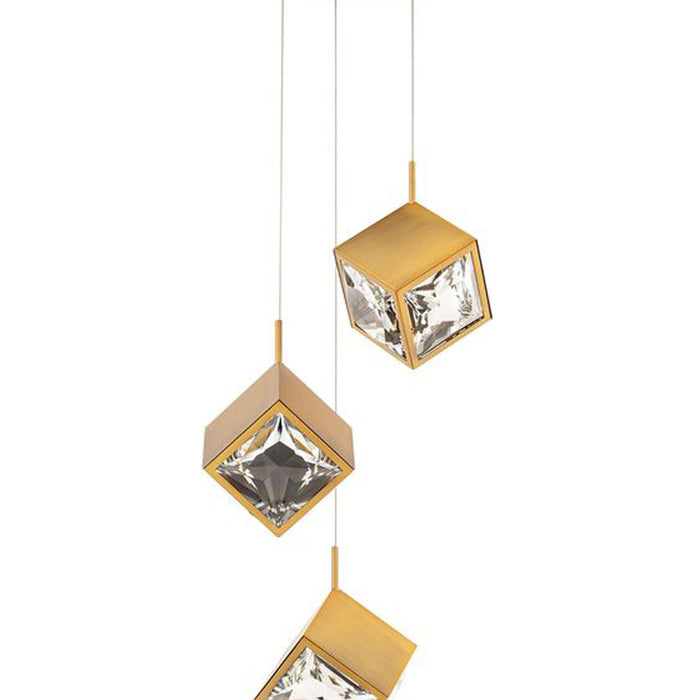 Ice Cube Round LED Multi Pendant Light in Detail.