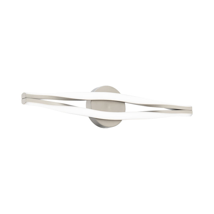 Jagger LED Bath Wall Light in Brushed Nickel.