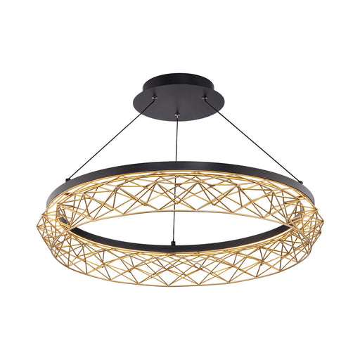 Lacey Round LED Pendant Light in Detail.