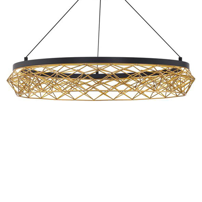 Lacey Round LED Pendant Light in Detail.