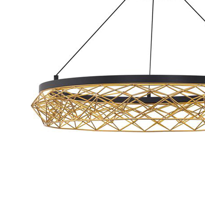 Lacey Round LED Pendant Light in Detail.