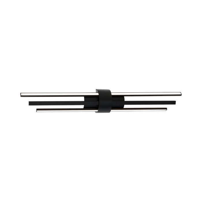 Melody LED Bath Wall Light in Black (32-Inch).