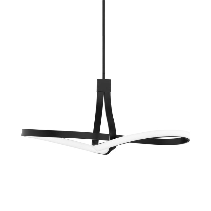 Mobius LED Pendant Light in Black.