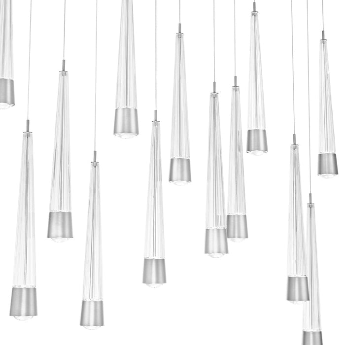 Quill LED Linear Multi Pendant Light in Detail.