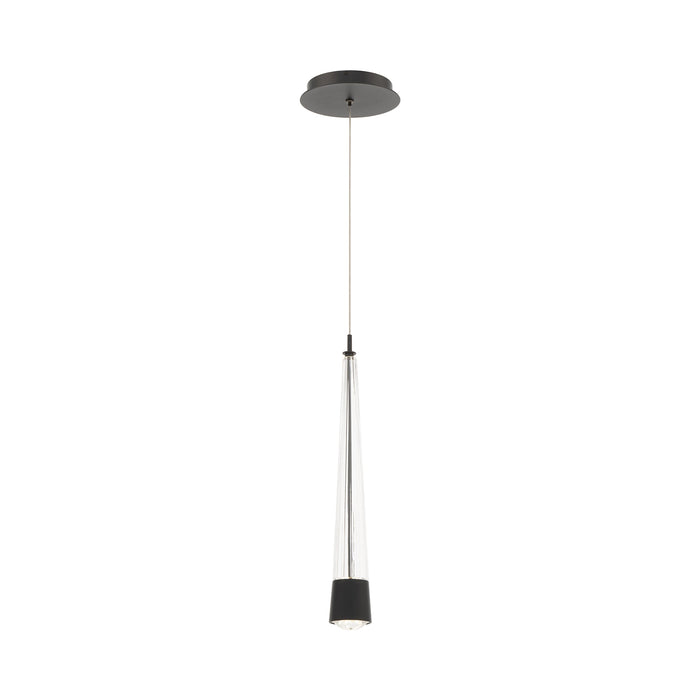 Quill LED Mini Pendant Light in Black.