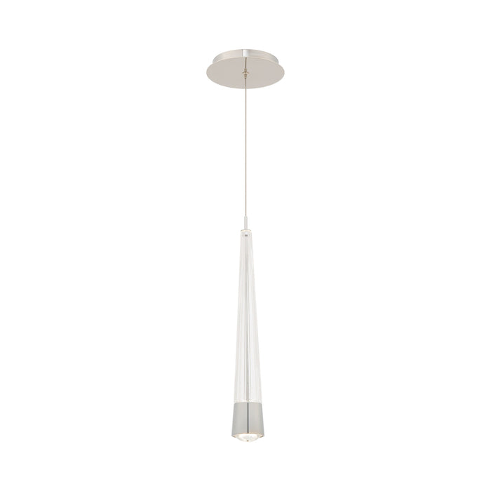 Quill LED Mini Pendant Light in Chrome.